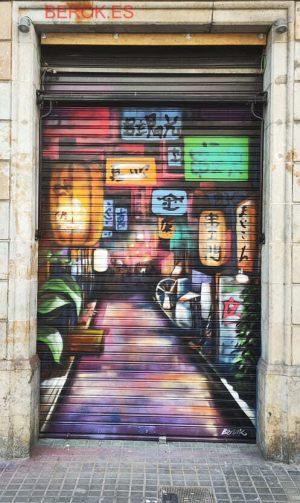 arte urbano calle japon